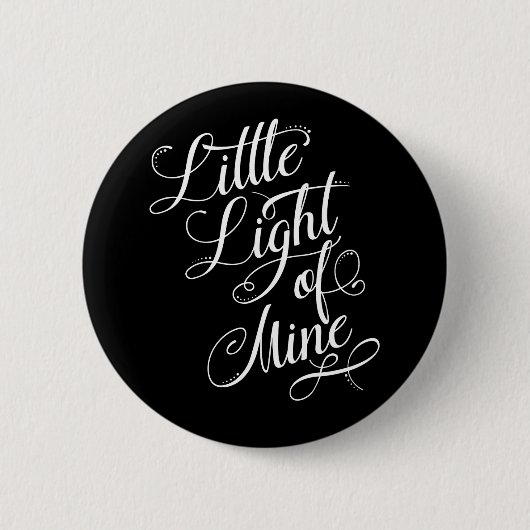 Weniges Licht meiner Typografie Button (Vorderseite)