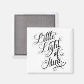 Weniges Licht meiner Typografie Magnet (Vorderseite/Rückseite)