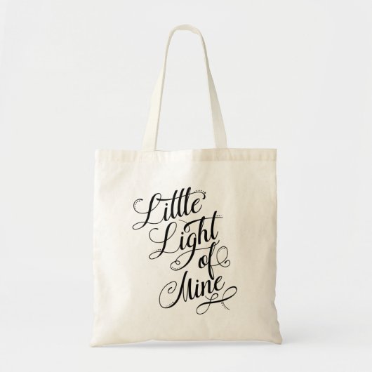 Weniges Licht meiner Typografie Tragetasche (Vorne)