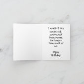 Wenigstens sind Sie nicht ausgestorben, Dinosaurie Karte (Innenseite)