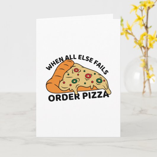 Wenn alle anderen Pizza Versagt haben Karte (Gelbe Blume)