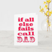 Wenn alle anderen versage, rufen Sie Vater an - De Karte (Gelbe Blume)