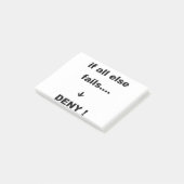wenn alle anderen versagte post-it klebezettel (angewinkelt)