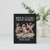 Wenn alle anderen Versagte, schalten Sie Ihre Musi Postkarte (Stehend Vorderseite)