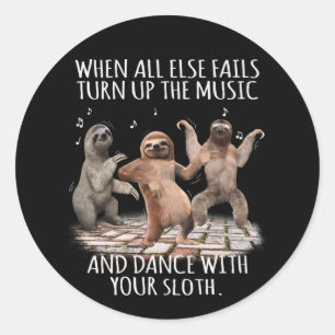 Wenn alle anderen Versagte, schalten Sie Ihre Musi Runder Aufkleber