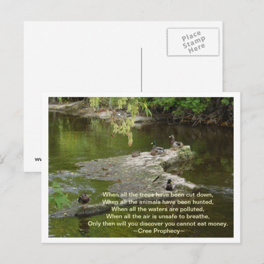 Wenn alle postkarte (Vorne/Hinten)