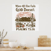 Wenn alles andere Gott Versage, tut es nicht Poster (Küche)