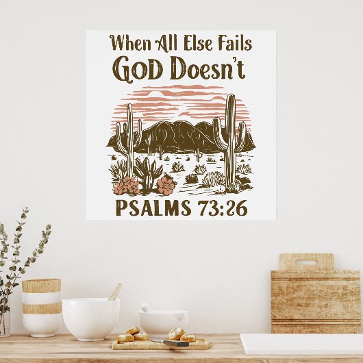 Wenn alles andere Gott Versage, tut es nicht Poster (Küche)