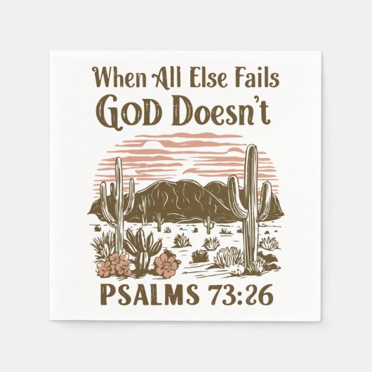 Wenn alles andere Gott Versage, tut es nicht Serviette (Vorderseite)