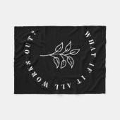 Wenn alles klappt, ergibt sich ein Blumenangebot1 Fleecedecke (Vorderseite (Horizontal))