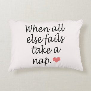 "Wenn alles sonst versagt, nehmen Sie ein Zierkissen