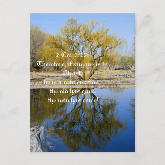 Wenn also jemand in Christus ist, Postkarte (Vorderseite)