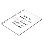 Wenn Angst anklopft, Lasse der Glaubenssatz schwar Notizblock (Linke Seite)