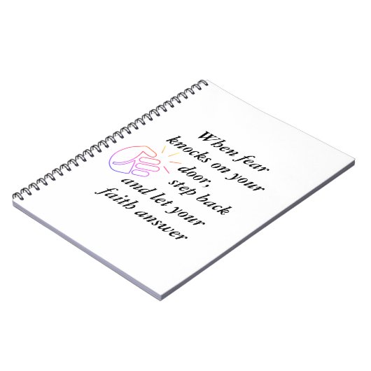 Wenn Angst anklopft, Lasse der Glaubenssatz schwar Notizblock (Linke Seite)