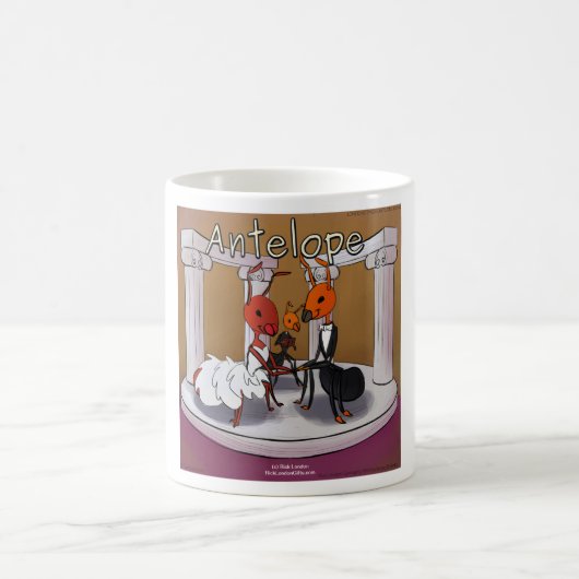 Wenn Ants Elope Funny Comic Kaffeetasse (Mittel)