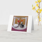 Wenn Ants Elope Rick London Funny Comic Karte (Gelbe Blume)