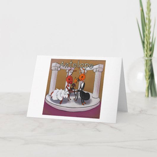 Wenn Ants Elope Rick London Funny Comic Karte (Vorderseite)