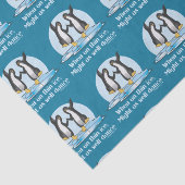 Wenn auf dünne Eis-Pinguin-lustigem Entwurf Seidenpapier (Ausschnitt)