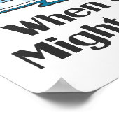 Wenn auf dünne Ice Funny Pinguine Poster (Ecke)