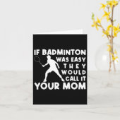 Wenn Badminton einfach wäre, würden sie es nennen, Karte (Gelbe Blume)