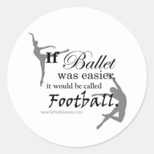 Wenn Ballet... Aufkleber (anpassbar)