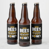 Wenn Bienen färben Bierflaschenetikett (Flaschen)