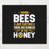 Wenn Bienen färben Bierflaschenetikett (Einzelnes Label)