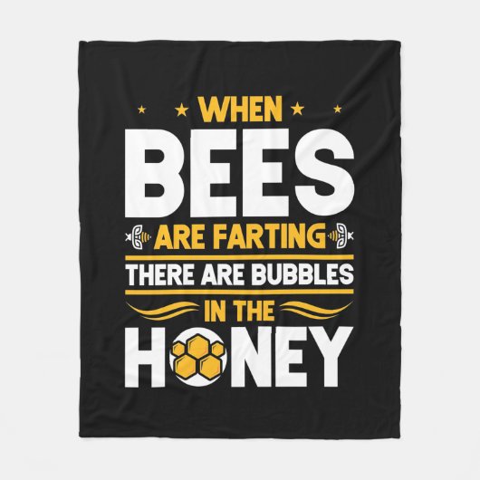 Wenn Bienen färben Fleecedecke (Vorderseite)