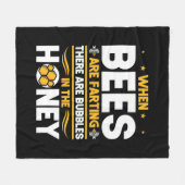 Wenn Bienen färben Fleecedecke (Vorderseite (Horizontal))