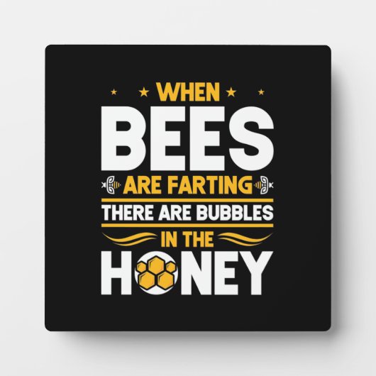 Wenn Bienen färben Fotoplatte (Vorderseite)