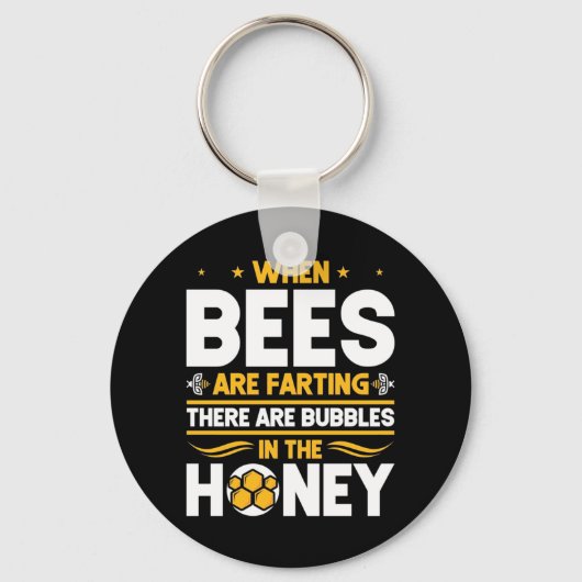 Wenn Bienen färben Schlüsselanhänger (Vorderseite)
