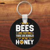 Wenn Bienen färben Schlüsselanhänger (Vorderseite)