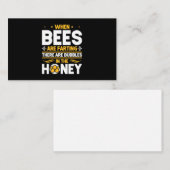 Wenn Bienen färben Visitenkarte (Vorne/Hinten)