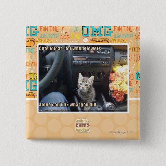 Wenn Blumen nicht genug sind Button (Vorderseite)