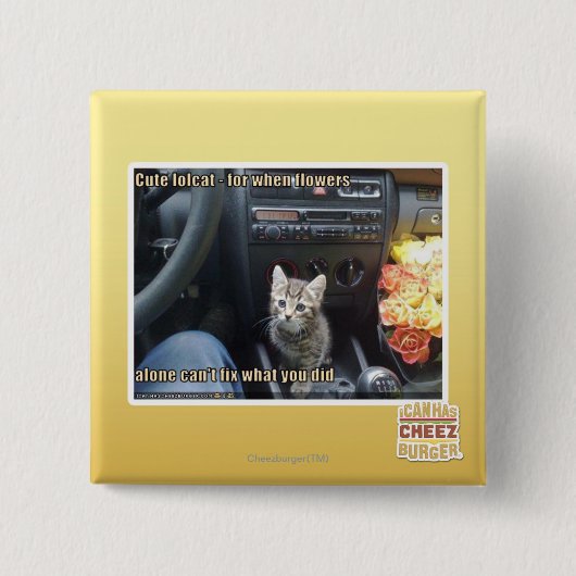 Wenn Blumen nicht genug sind Button (Vorderseite)