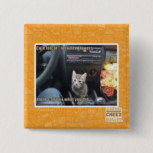 Wenn Blumen nicht genug sind Button (Vorderseite)