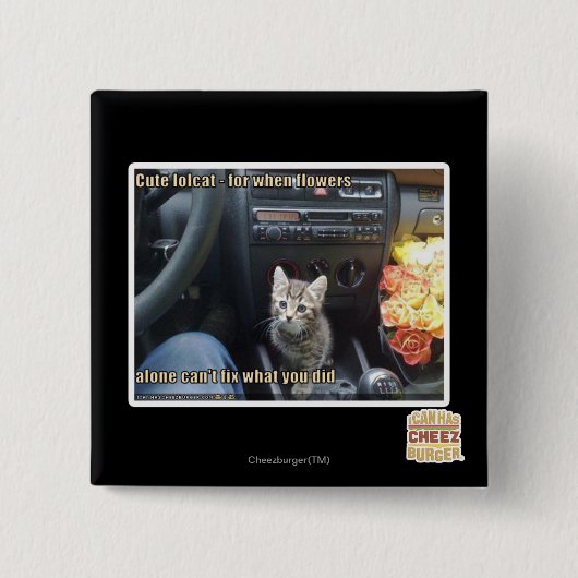 Wenn Blumen nicht genug sind Button (Vorderseite)