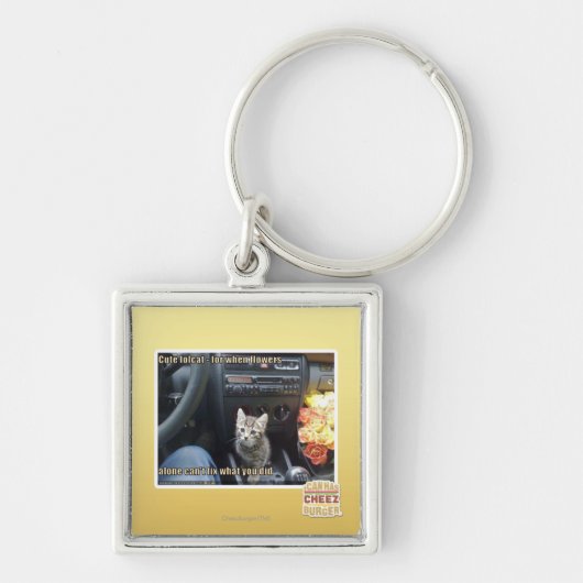 Wenn Blumen nicht genug sind Schlüsselanhänger (Vorne)