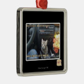 Wenn Blumen nicht genug sind Silbernes Ornament (Rechts)