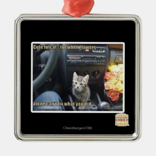 Wenn Blumen nicht genug sind Silbernes Ornament