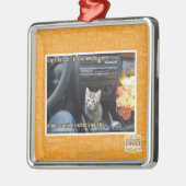 Wenn Blumen nicht genug sind Silbernes Ornament (Links)