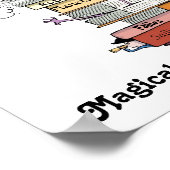 Wenn Bücher zu einem lebendigen Literaturposter we Poster (Ecke)