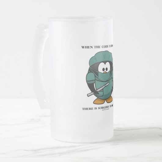 Wenn Code kaputt gemacht wird, dann Operation, die Mattglas Bierglas (Vorderseite Links)