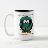 Wenn Code kaputt gemacht wird, dann Operation, die Zweifarbige Tasse (Links)