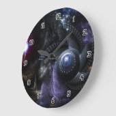 Wenn Collide Fraktal Art Wall Clock Große Wanduhr (Winkel)