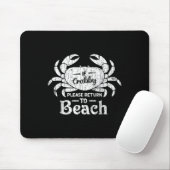Wenn Crabby bitte zurück nach Beach Funny Summer B Mousepad (Mit Mouse)