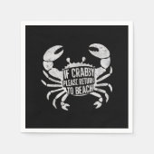 Wenn Crabby bitte zurückkehren zu Strand Sonne Serviette (Vorderseite)