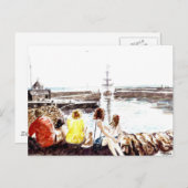 'Wenn das Boot kommt' Postkarte (Vorne/Hinten)