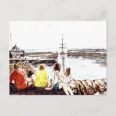 'Wenn das Boot kommt' Postkarte (Vorderseite)