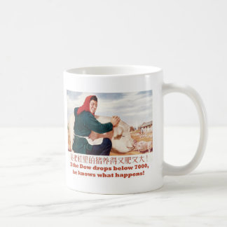 Wenn das Dow unter 7000 fällt, weiß er, was Kaffeetasse
